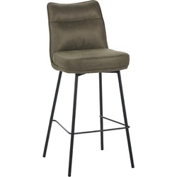 LABEL51 Eetkamerstoel Lennon - Moss - Micro Suede - Zithoogte 78