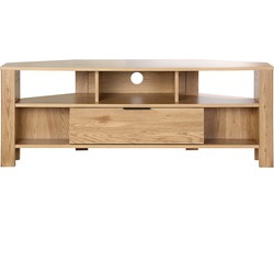 Hoek-TV-meubel 1 Lade Eiken Decor - L120 cm