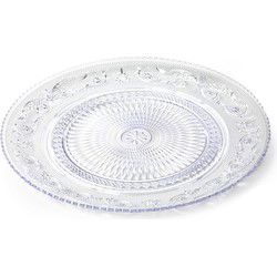Plasticforte Dinerborden - kunststof - kristal look - D25 cm - Campingborden