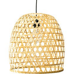 Groenovatie Bamboe Hanglamp, Handgemaakt, Naturel, ⌀40 cm