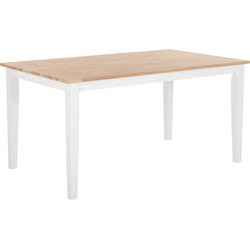 GEORGIA - Eettafel - Wit - 90 x 150 cm - Rubberhout