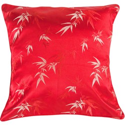 Fine Asianliving Kussenhoes Bamboe Rood 45x45cm Zonder Vulling