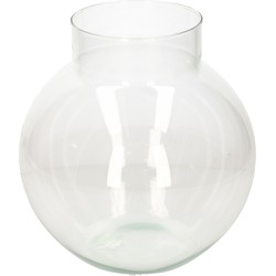 Hakbijl Glass Bloemenvaas/bolvaas - glas - 23 x 23 cm - Vazen