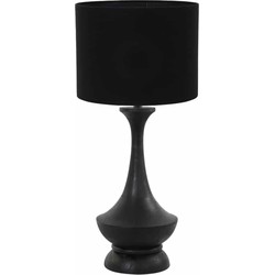 Tafellamp Nicolo/Livigno - Zwart/Zwart - Ø40x90cm