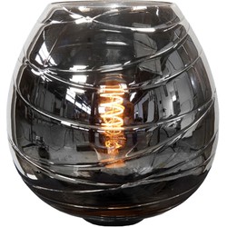 Highlight - Fantasy Apple - Glazen vloerlamp - E27 - 26 x 26  x 26cm - Rook