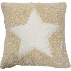 Geen merk MALIN - Kussenhoes 45x45 cm - met teddykrullen - Natural - beige - Dutch Decor Limited Collection