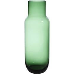 Decoratieve groene glazen vaas H42