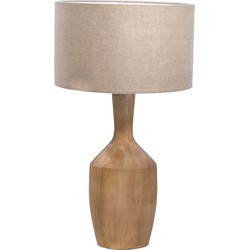 Tafellamp Naturel - 40cm - Hout - Tafellamp Riccardo