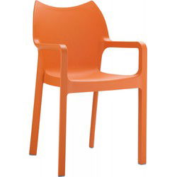 Design terrasstoel VIVA 57x53x84 cm Oranje