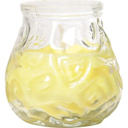 Citronella lowboy tafelkaars - 8x - 7 cm - 17 branduren - citrusgeur - Waxinelichtjes