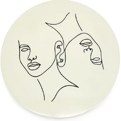 Furnilux - Wanddeco Clay Abstract klein beige - 45 x 45 x 2 cm