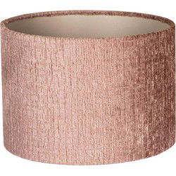 PTMD Nairobi Lampenkap - 30x30x21 cm - Textiel - Roze
