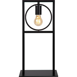 Suzy tafellamp zwart met opvallend design 1x E27