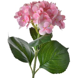 Clayre & Eef Kunstbloem Hortensia 65 cm Roze Kunststof