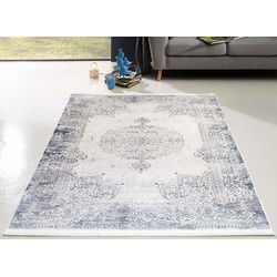 Hana Vintage Indoor & Outdoor Grijs vloerkleed - Wasbaar - 200 X 290 CM