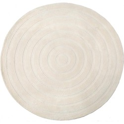 LABEL51 Vloerkleden Agra - Ivory - Synthetisch - 150 cm - Romd