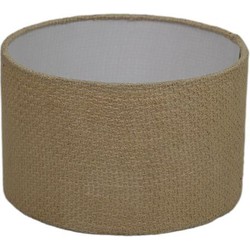 HSM Collection-Ronde Lampenkap-ø32x20-Creme-Jute