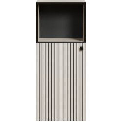 Lage badkamerkast met 1 deur en 1 open vak L40 cm - PUREBLISS