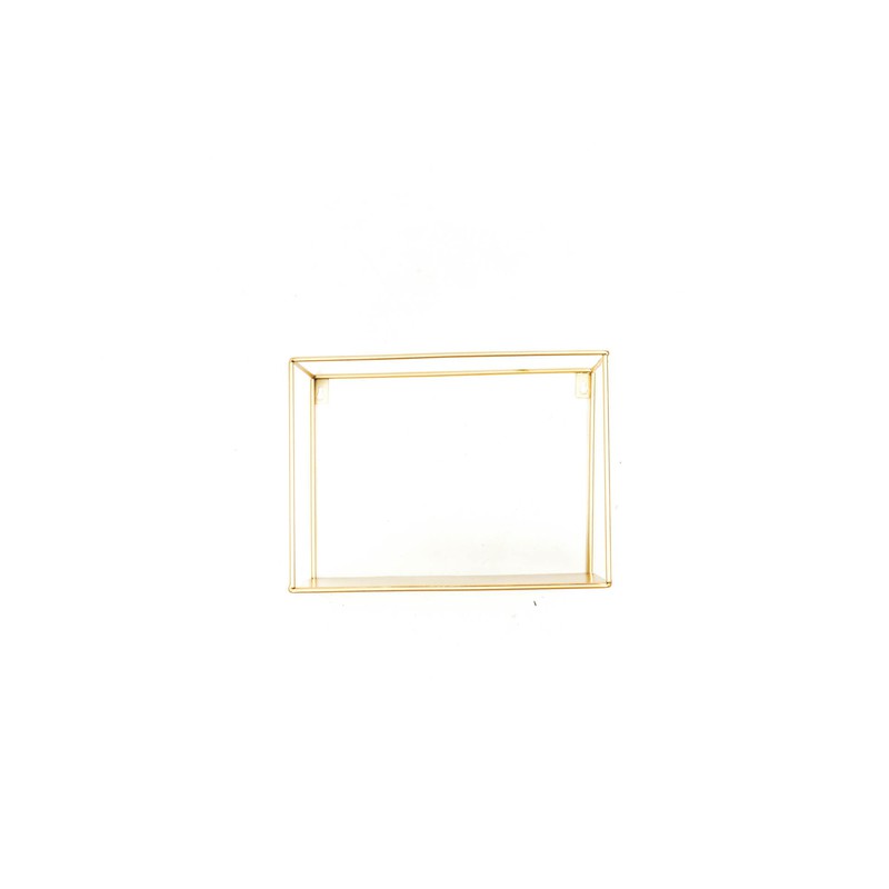 HV Wall shelf - Gold - M - 30x15x22cm - 