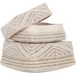 MUST Living Sacrificial baskets Uluwatu, set of 2 - 11x19x19 cm / 12x23x23 cm