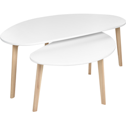 Beliani FLY - Salontafel-Wit-MDF