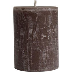PTMD Kaars New Rustic Outdoor - 15x15x20 cm - Parrafin - Steen