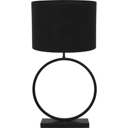 Tafellamp Liva/Livigno - Zwart/Zwart - Ø40x78,5cm