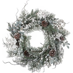 House of Seasons Hardy Kerstkrans - Ø50 cm - Groen