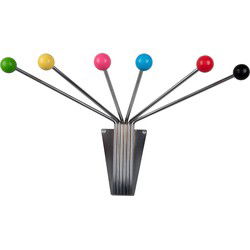 Hat Rack Neptune Chrome w. Coloured Balls Large