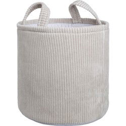 Baby's Only Opbergmand kinderkamer & babykamer - Speelgoedmand - Wasmand Sense - Kiezelgrijs - Ø38 cm