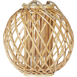 Beliani SAMOA - Lantaarn-Lichte houtkleur-Wilgenhout