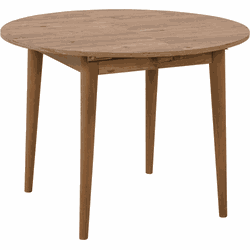 Uitschuifbare tafel van 100 tot 131 cm met massief houten poten - VINA