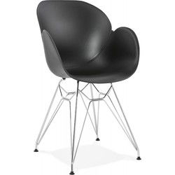 UNAMI moderne stoel 575x59x85 cm Zwart