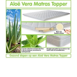 Topper - Zydante Swisstech - Aloe Vera - 80x200x6 cm