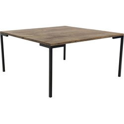 Salontafel Smoked Eikenhout 90cm - Naturel - Tafel Lugano