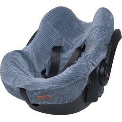 Baby's Only Baby autostoelhoes universeel Sense - Vintage Blue - Zachte rib corduroy stof - Geschikt voor 5-puntsgordel