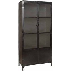 Tower living Glass-Cabinet 2 drs. - 90x40x192