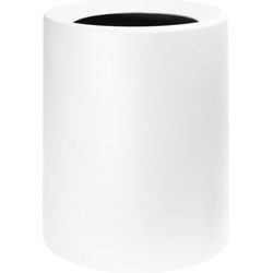 QUVIO Prullenbak plastic met binnenemmer - 12 L - Wit