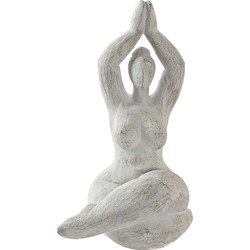 Items Home decoratie beeldje yoga dame - zittend - 17 x 14 x 28 cm - Beeldjes