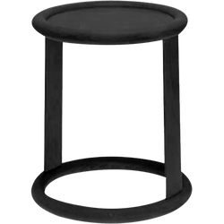 Lucien houten bijzettafel zwart - Ø 50 cm