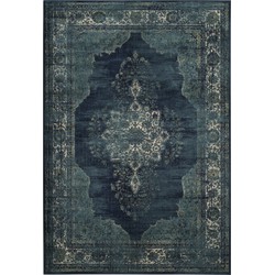 Safavieh Traditioneel Indoor Geweven Vloerkleed, Vintage Collectie, VTG122, in Navy, 160 X 229 cm