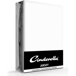Cinderella Jersey Hoeslaken White-160 x 210/220 cm