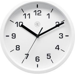 Wandklok - wit - D20 cm - kunststof - Stijlvolle Analoge Klok - Wandklokken
