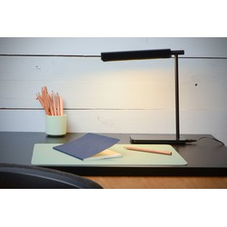 Ouderwetse zwarte bureaulamp voor home office dimbaar