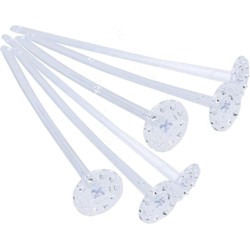 HI Cocktailstampers/roerders - kunststof - 8x - transparant - 18 cm - Cocktailprikkers
