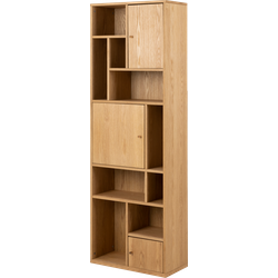 Maarten houten boekenkast naturel - 60,5 x 180 cm