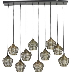 Light&living Hanglamp 10L 120x25x29,5 cm ALVARO antiek brons