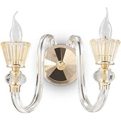 Stijlvolle Ideal Lux Strauss Wandlamp - Modern design - Goud
