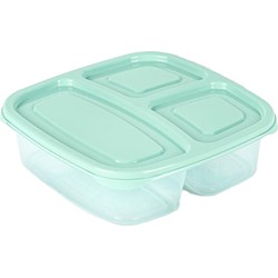 Plasticforte Vershoudbakje - 1 ST - 3-vaks - 1,2L - meal prep bakje - Vershoudbakjes