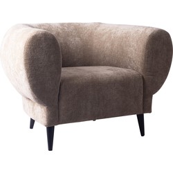 PTMD Elefan Cream fauteuil round armrest